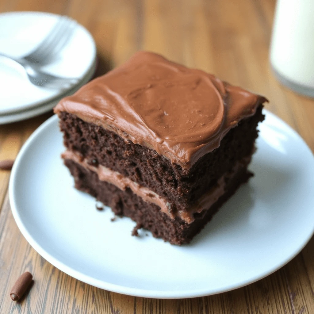 A rich, moist, and indulgent German chocolate cake with a velvety, chocolatey frosting, topped with chopped pecans for added crunch.