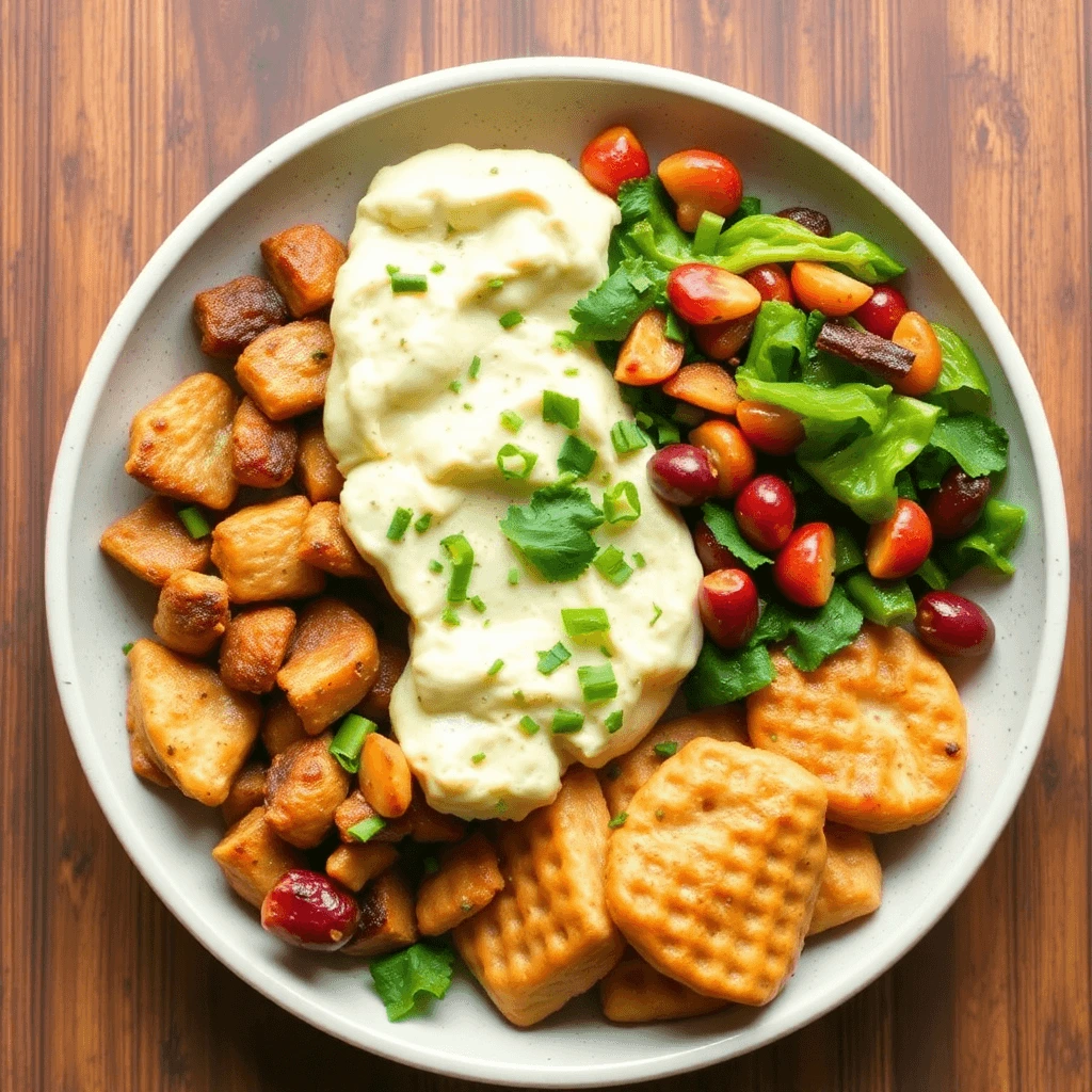 Plate of healthy paleo dinner options featuring grilled salmon, roasted vegetables, and a fresh spinach salad.