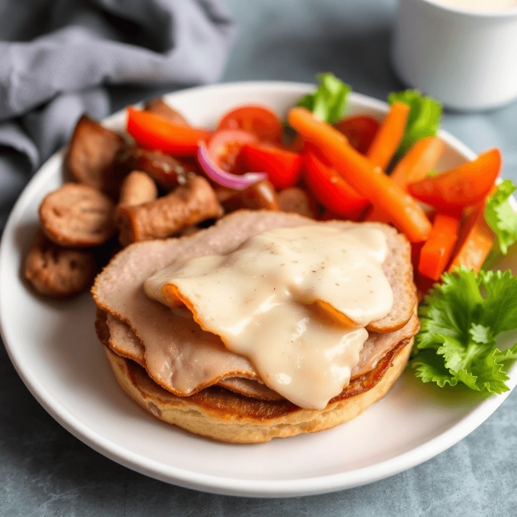 Delicious sandwich filled with various lunch meats, fresh vegetables, and condiments.