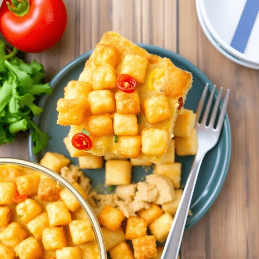 A colorful spread of family-friendly breakfast options including fluffy pancakes, scrambled eggs, fresh fruit, and smoothies on a wooden table.