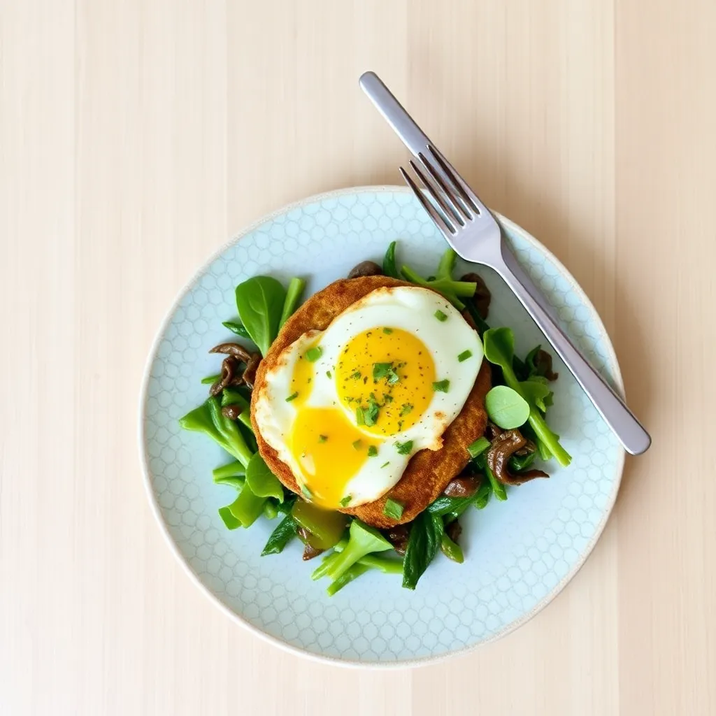 A plate with scrambled eggs and toast, representing a simple and quick egg breakfast.